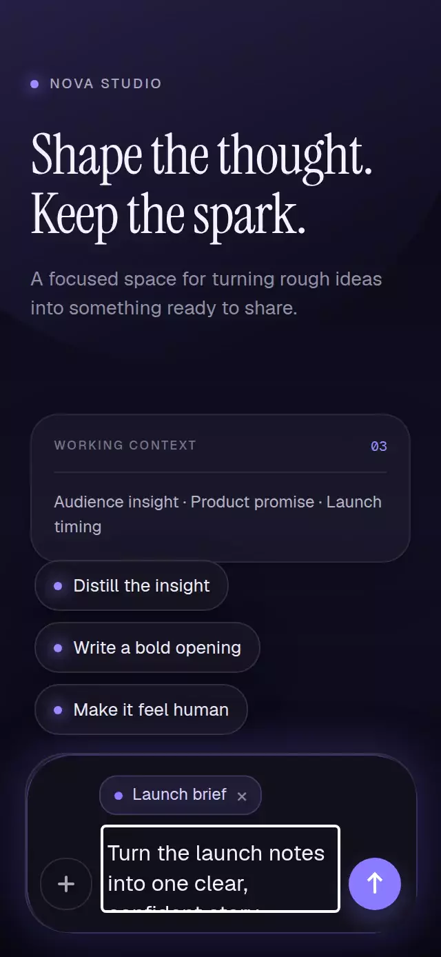 AI Prompt Bar animation preview