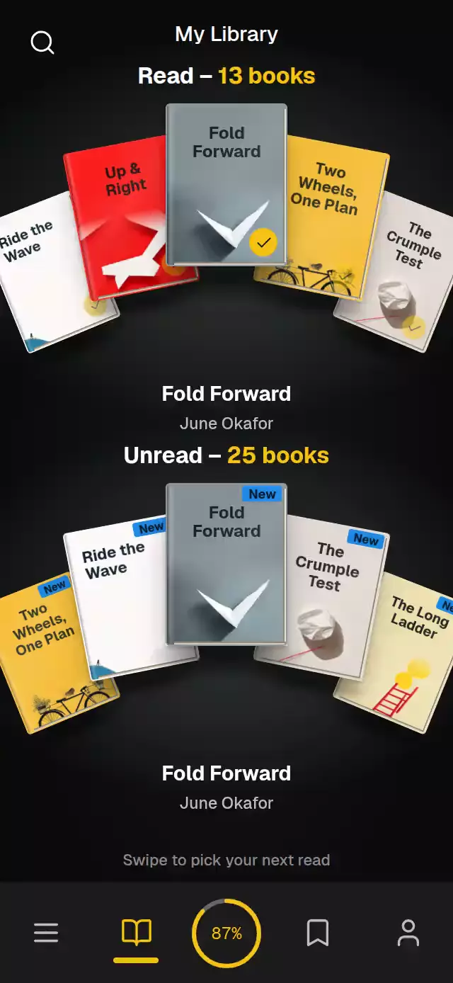 Arc Book Shelf animation preview