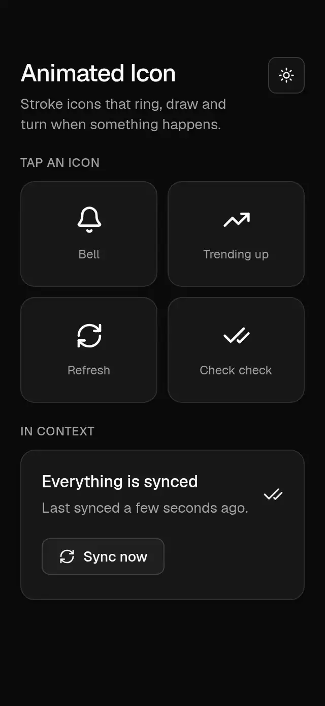 Base Animated Icon motion preview