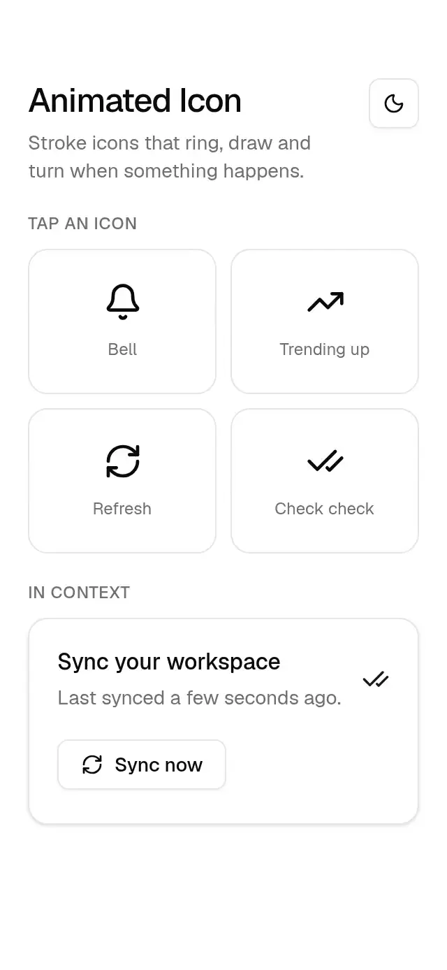 Base Animated Icon motion preview