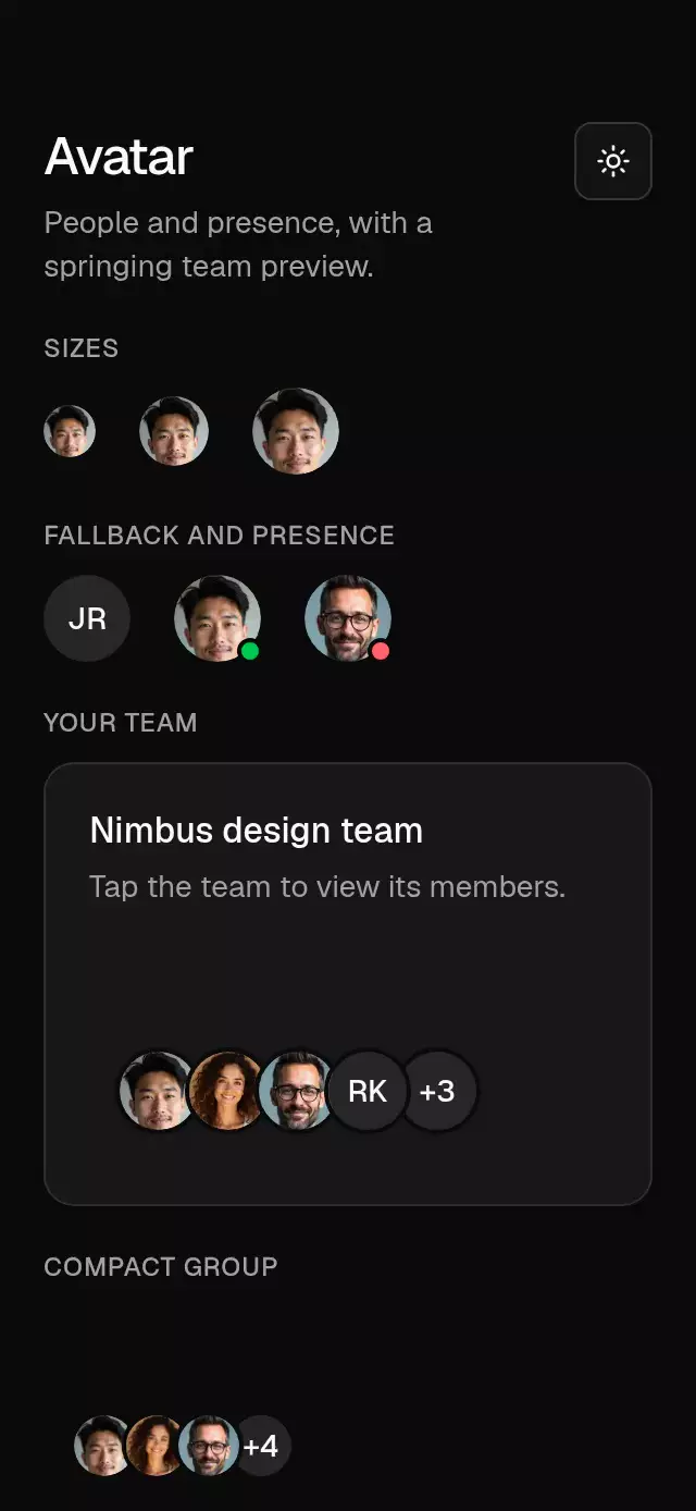 Base Avatar preview