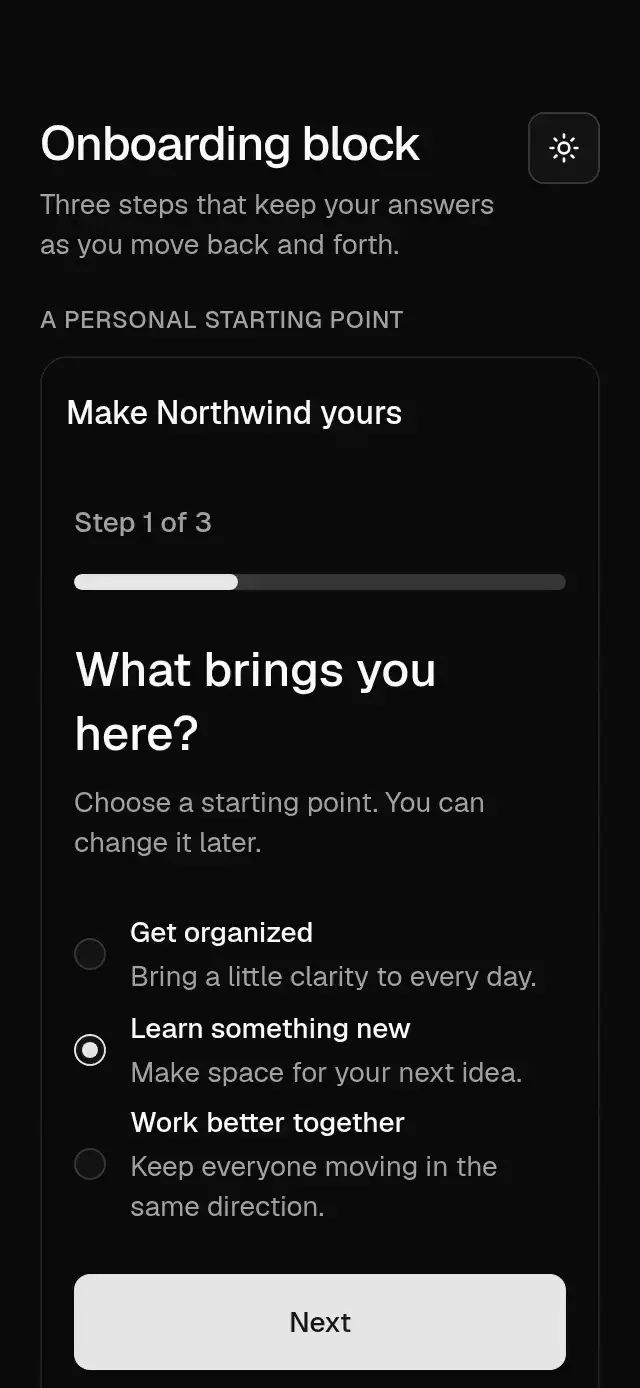 Base Onboarding Block animation preview