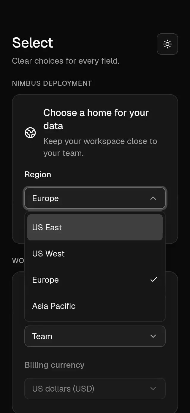 Base Select preview