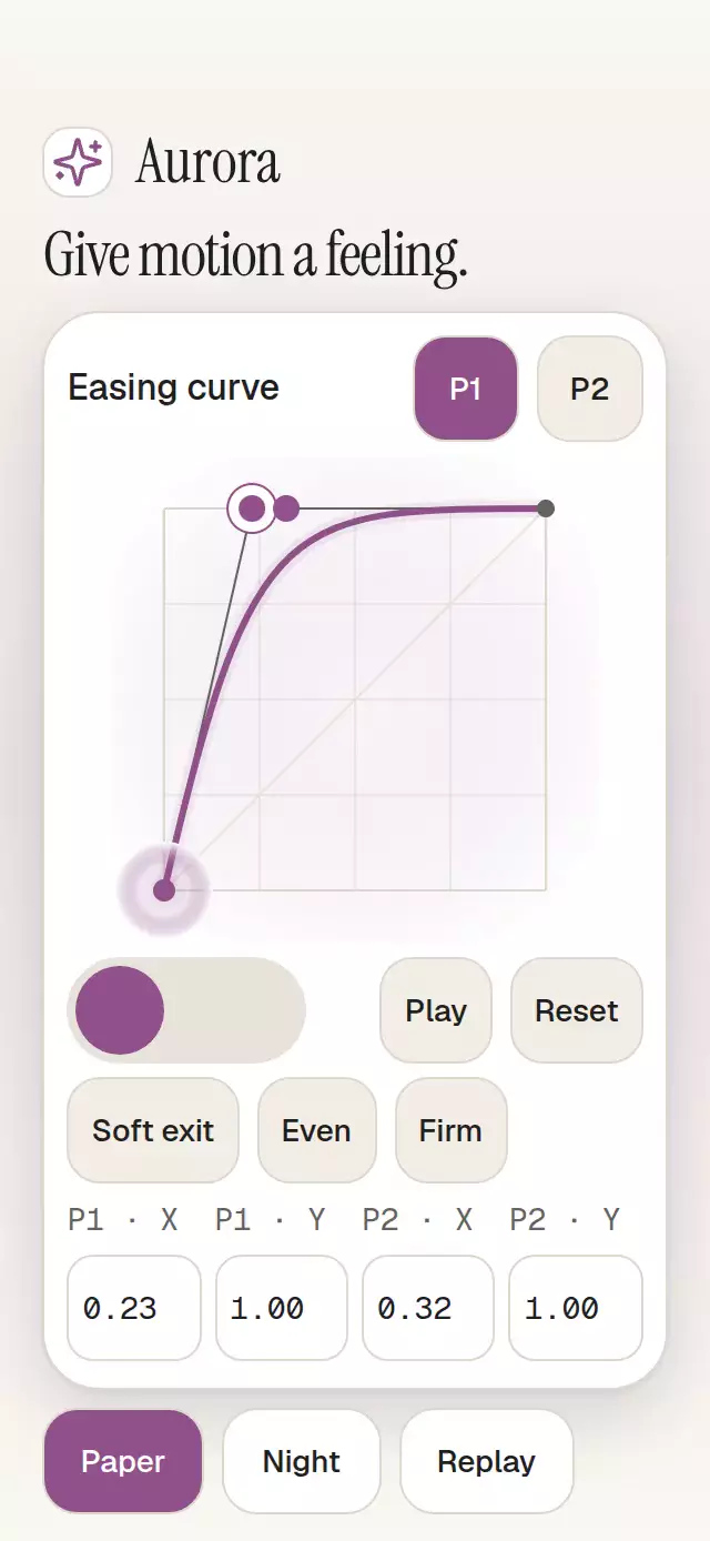 Bezier Motion Editor animation preview