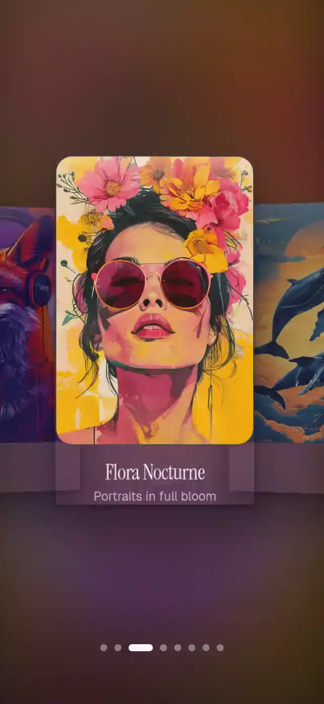 Blurred Backdrop Carousel animation preview