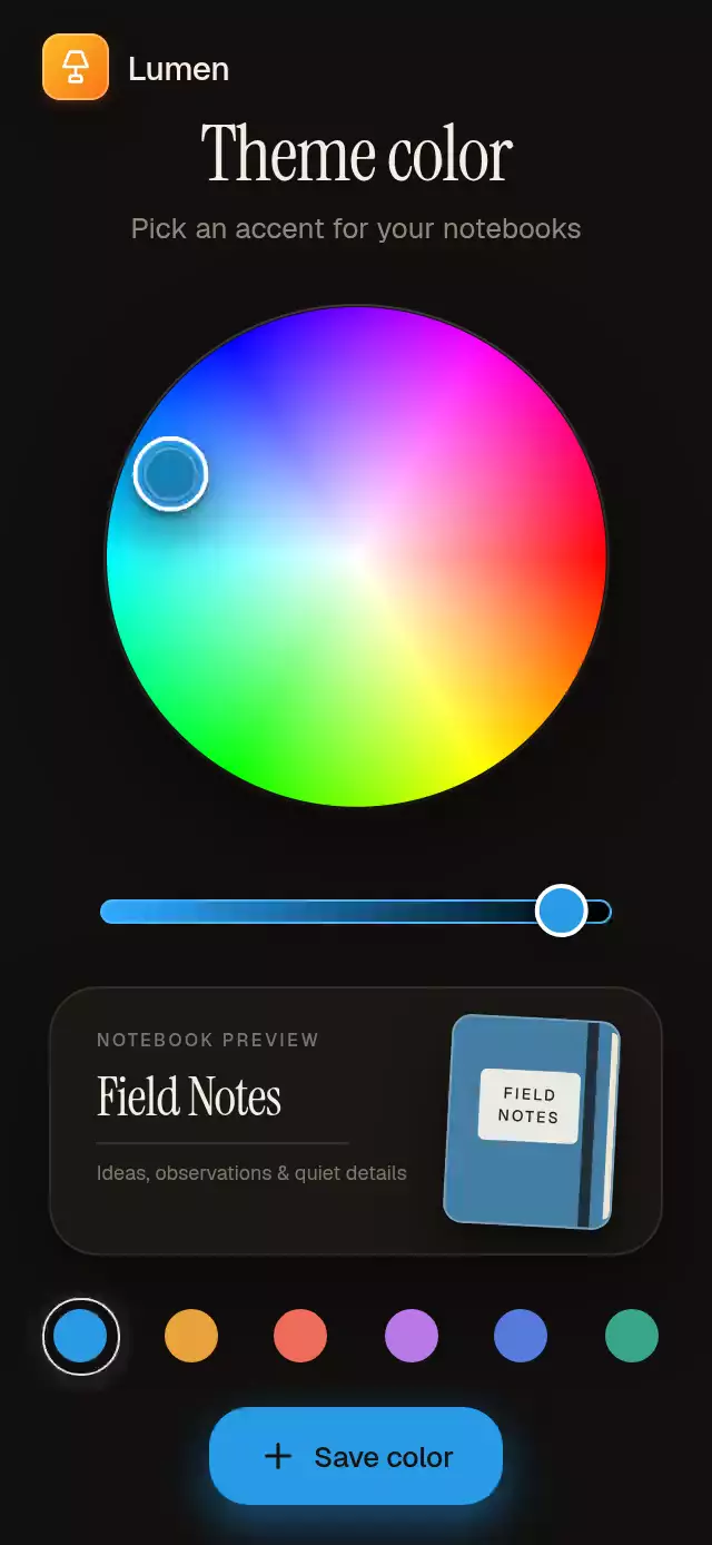 Color Wheel Picker animation preview