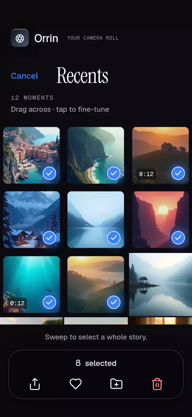 Drag Select Grid animation preview