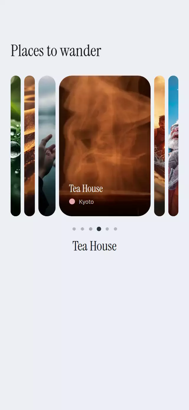 Expanding Strip Carousel animation preview