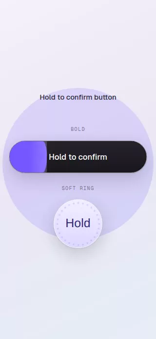 Hold to Confirm Button animation preview