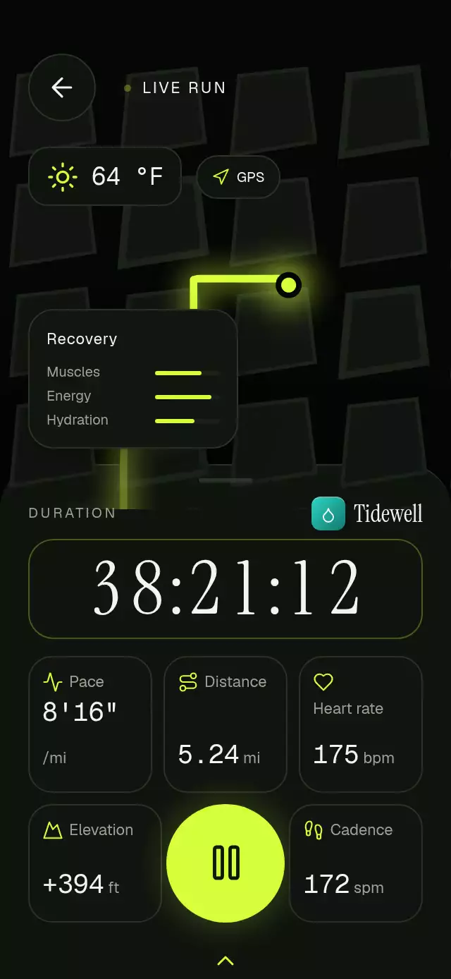 Live Run Tracker animation preview