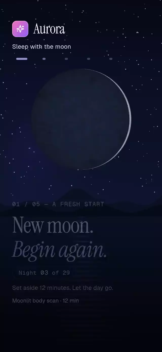 Moon Phase Scroll animation preview