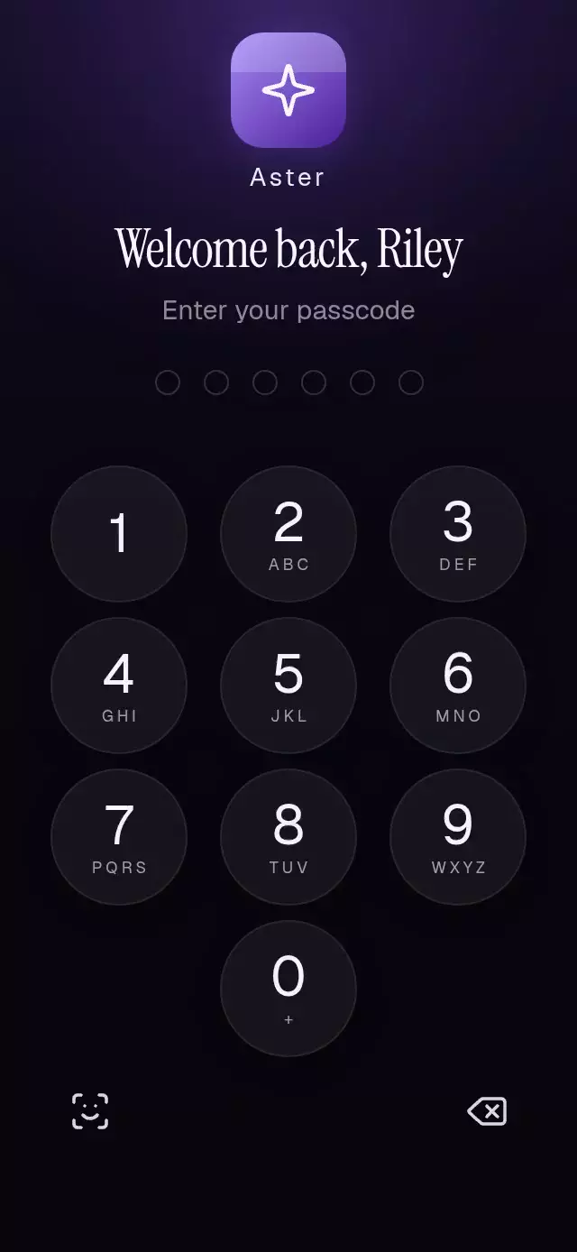 Passcode Keypad animation preview