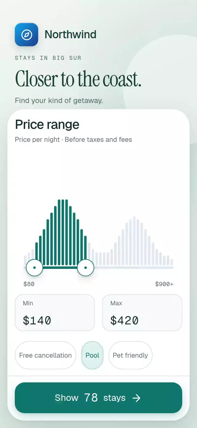 Price Range Histogram animation preview