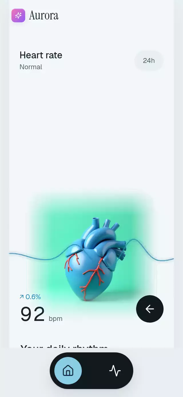 Pulse Heart Dashboard animation preview