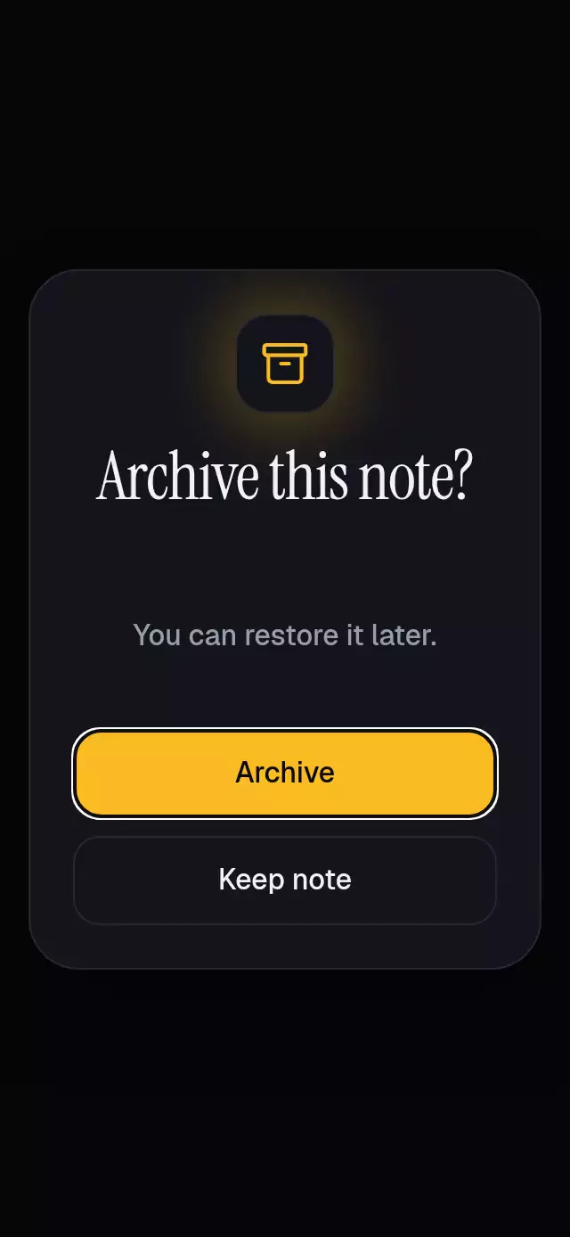Reversible Alert Dialog animation preview