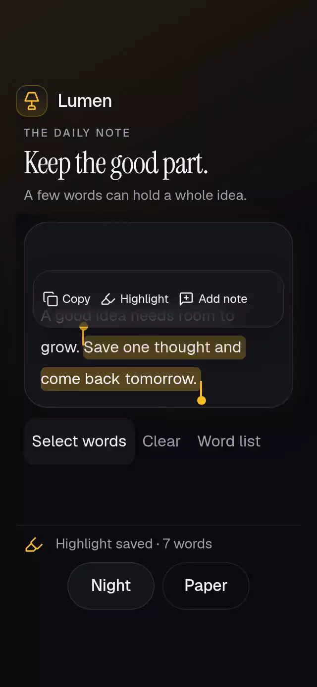 Selection Action Toolbar animation preview