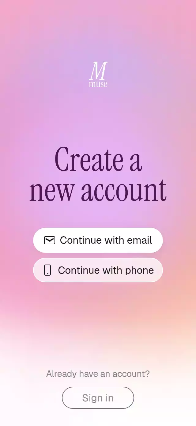 Soft Bloom Signup animation preview