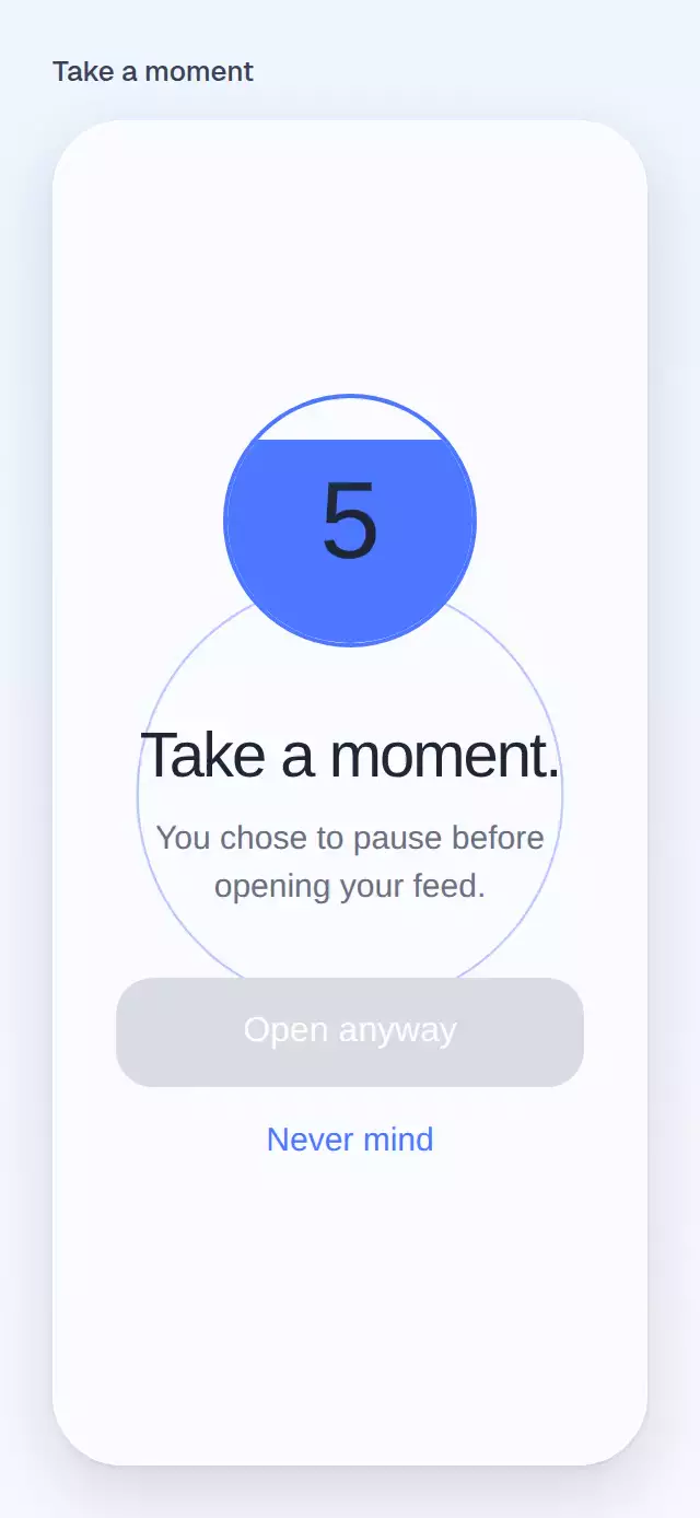 Take a Moment Gate animation preview