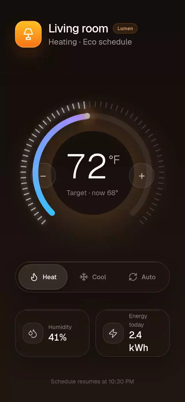 Thermostat Dial animation preview