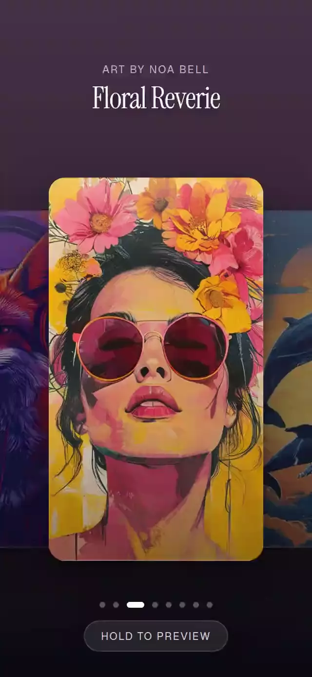 Wallpaper Carousel animation preview