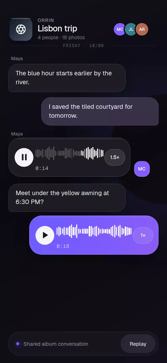 Waveform Voice Message animation preview